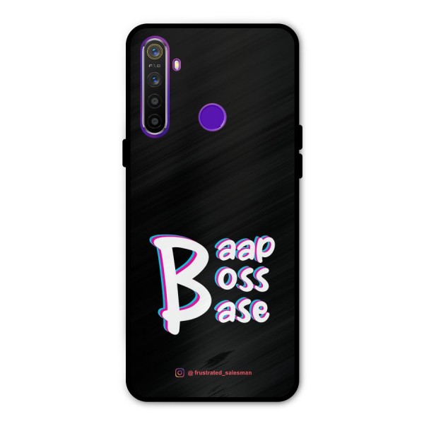 Baap Boss Base Black Metal Back Case for Realme Narzo 10