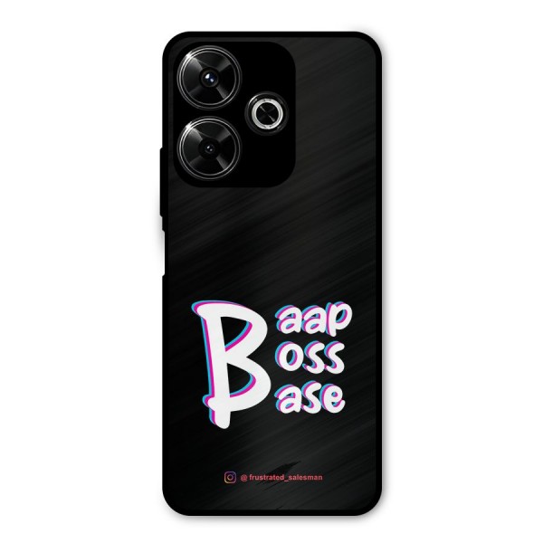 Baap Boss Base Black Metal Back Case for Redmi 13 5G