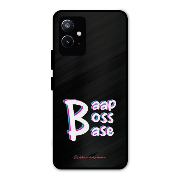 Baap Boss Base Black Metal Back Case for Vivo T1 5G