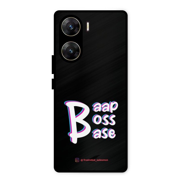 Baap Boss Base Black Metal Back Case for Vivo V29e