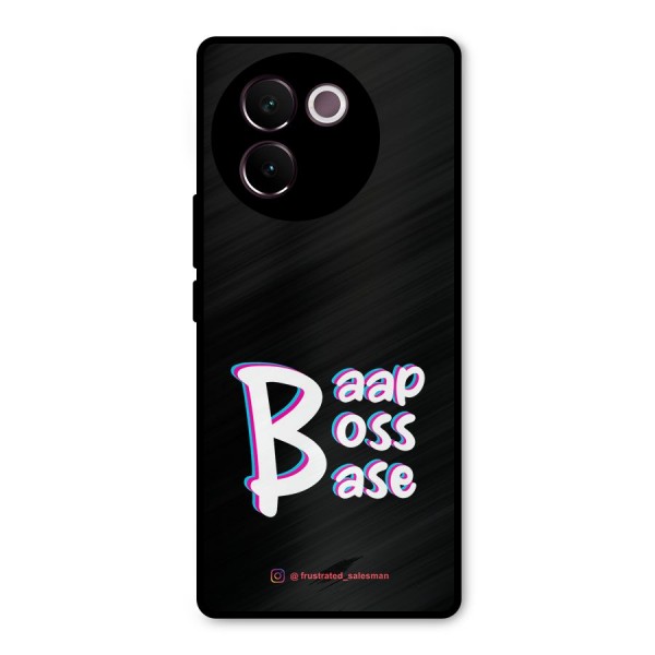 Baap Boss Base Black Metal Back Case for Vivo V30e