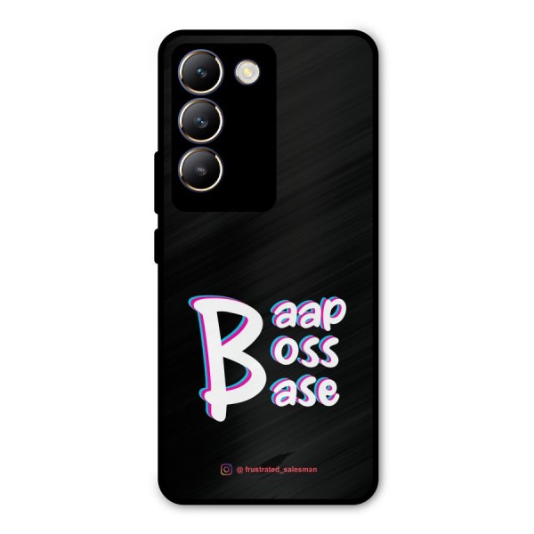 Baap Boss Base Black Metal Back Case for Vivo Y200e