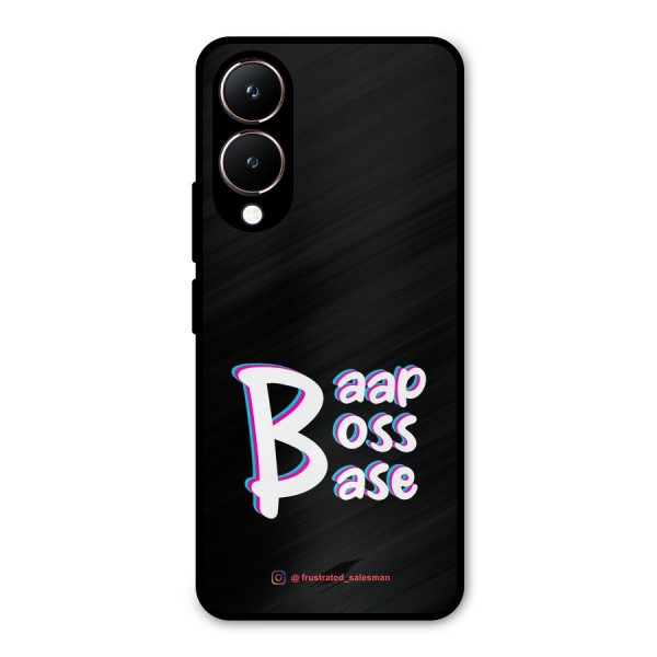 Baap Boss Base Black Metal Back Case for Vivo Y28