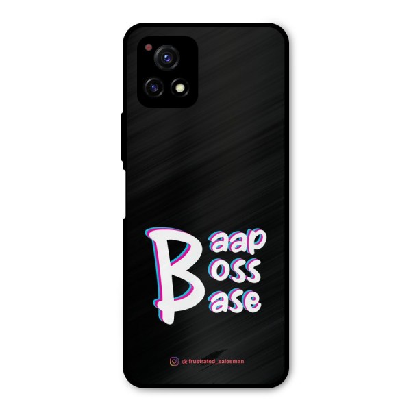 Baap Boss Base Black Metal Back Case for Vivo Y72 5G