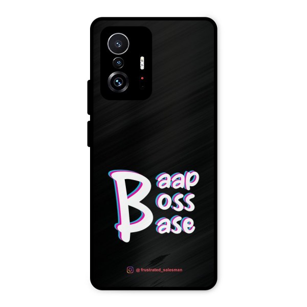 Baap Boss Base Black Metal Back Case for Xiaomi 11T Pro