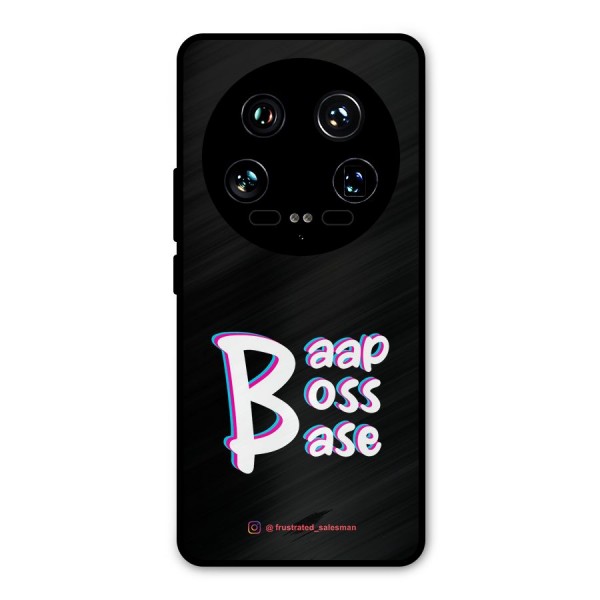 Baap Boss Base Black Metal Back Case for Xiaomi 14 Ultra