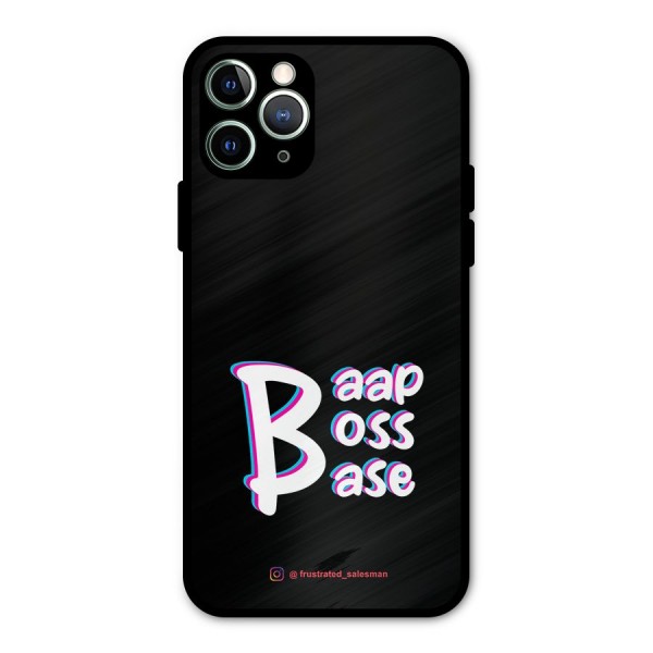 Baap Boss Base Black Metal Back Case for iPhone 11 Pro Max