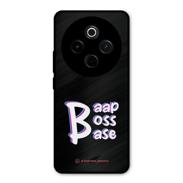 Baap Boss Base Black Metal Back Case for iQOO Z10
