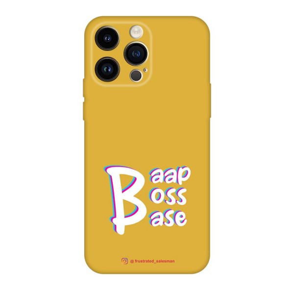 Baap Boss Base Mustard Yellow Original Polycarbonate Back Case for iPhone 14 Pro Max