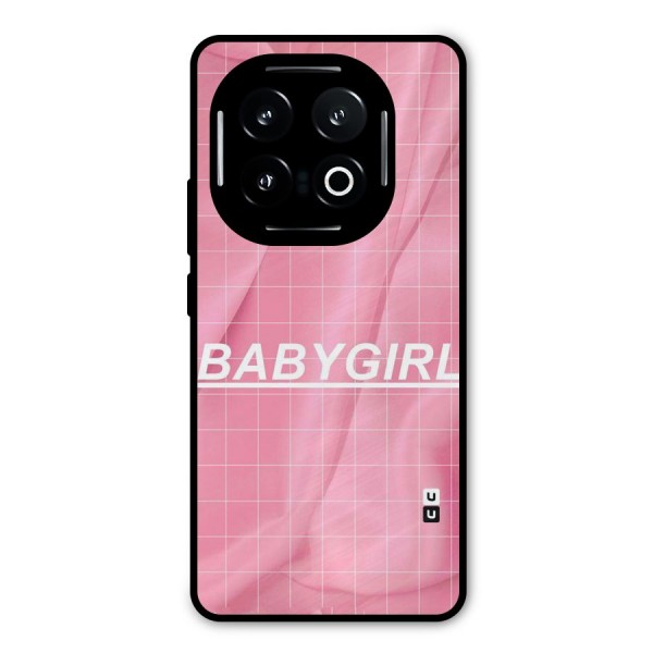 Baby Girl Check Metal Back Case for iQOO 13