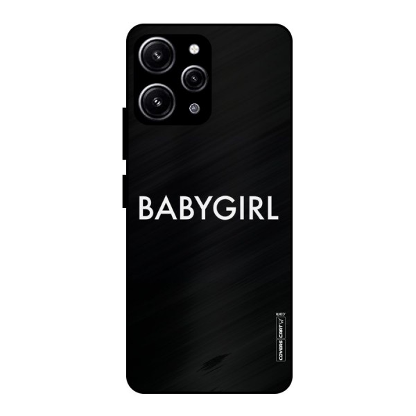 Baby Girl Glass Back Case for Redmi 12 4G