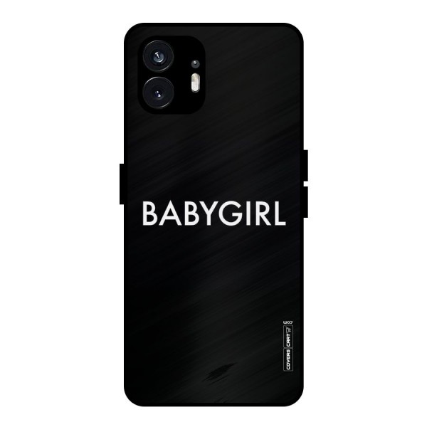 Baby Girl Metal Back Case for Nothing Phone 2