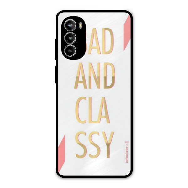 Bad And Classy Metal Back Case for Moto G52