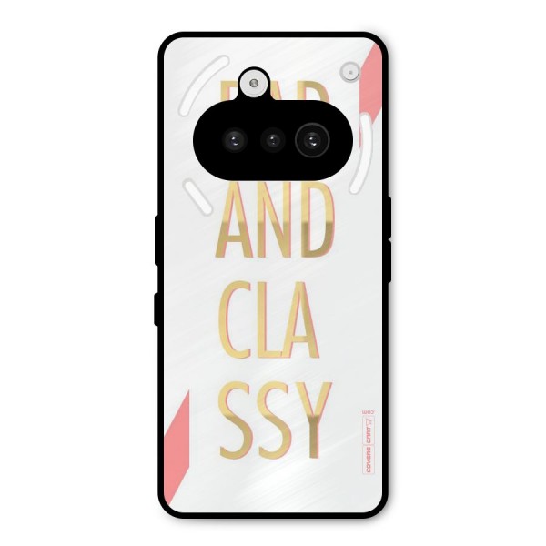 Bad And Classy Metal Back Case for Nothing Phone 3a