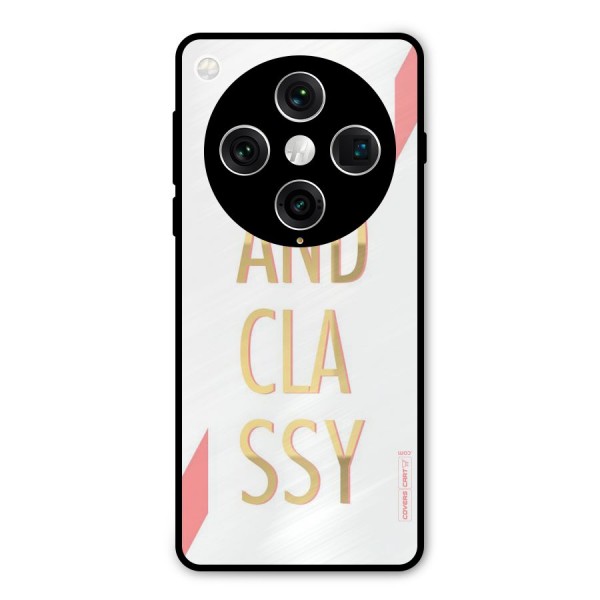 Bad And Classy Metal Back Case for Oppo Find X8 Pro