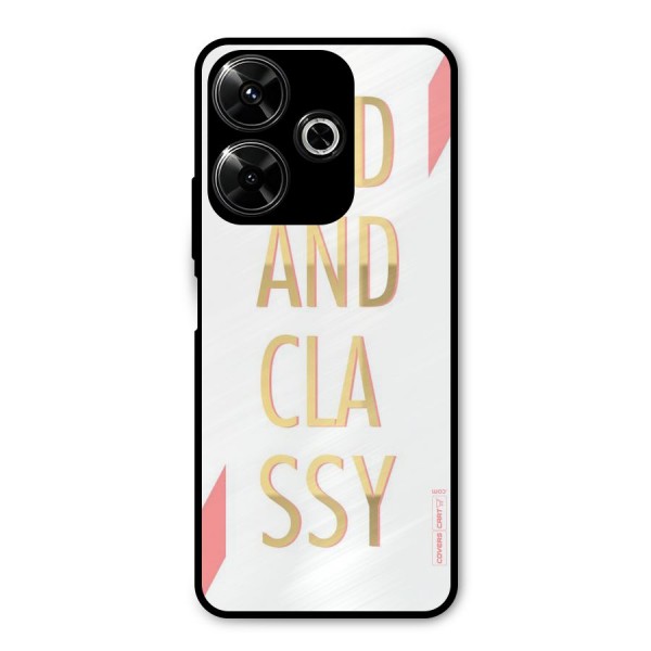 Bad And Classy Metal Back Case for Poco M6 Plus