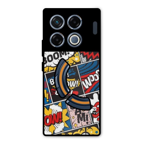 Bam Pattern Metal Back Case for Infinix GT 20 Pro