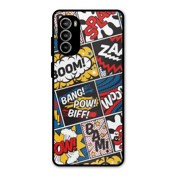 Bam Pattern Metal Back Case for Moto G52
