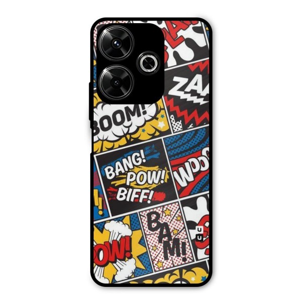 Bam Pattern Metal Back Case for Poco M6 Plus
