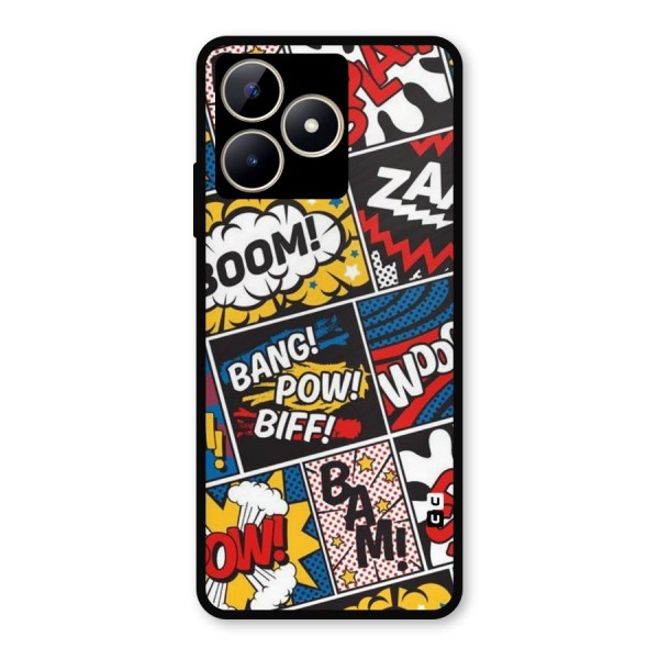 Bam Pattern Metal Back Case for Realme Narzo N53