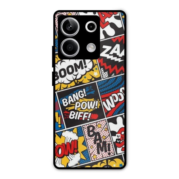 Bam Pattern Metal Back Case for Redmi Note 13 5G