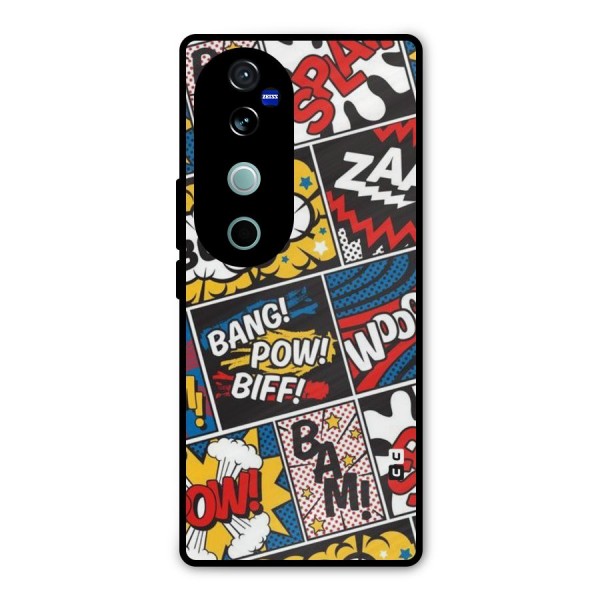 Bam Pattern Metal Back Case for Vivo V40 Pro