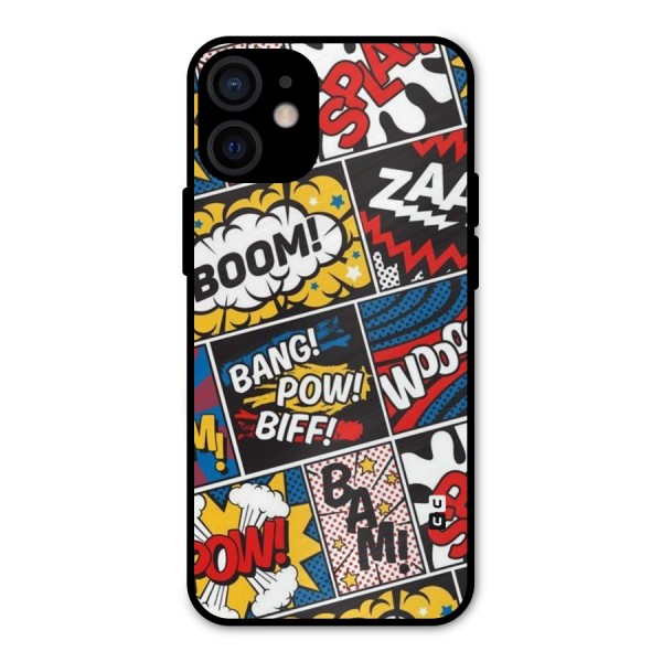 Bam Pattern Metal Back Case for iPhone 12 Mini