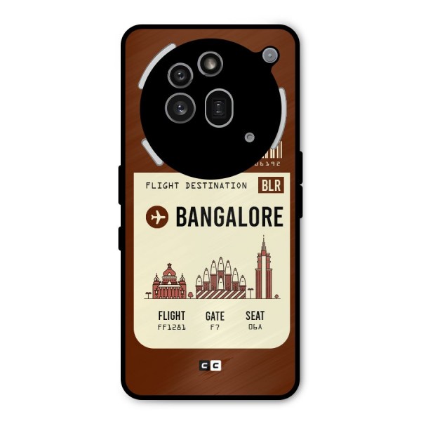 Bangalore Boarding Pass Metal Back Case for Nothing Phone 3a Pro