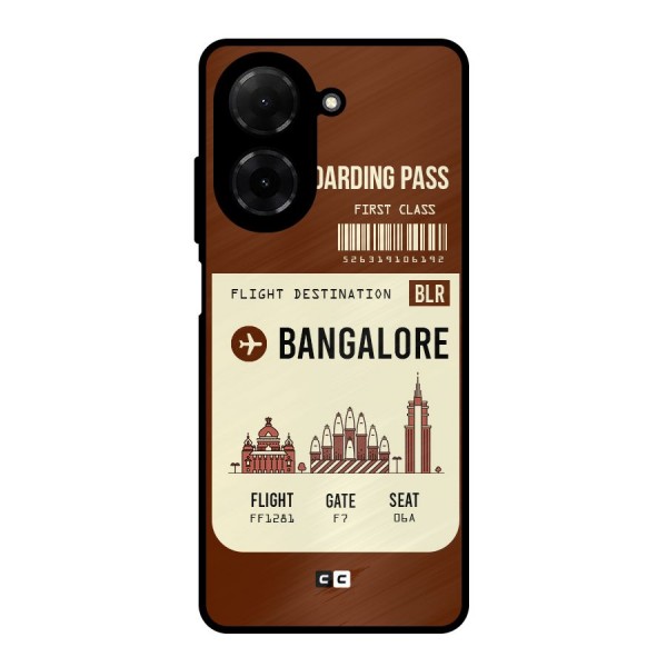 Bangalore Boarding Pass Metal Back Case for Poco C71