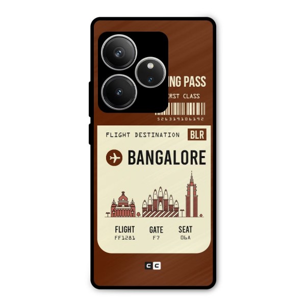 Bangalore Boarding Pass Metal Back Case for Realme GT 6