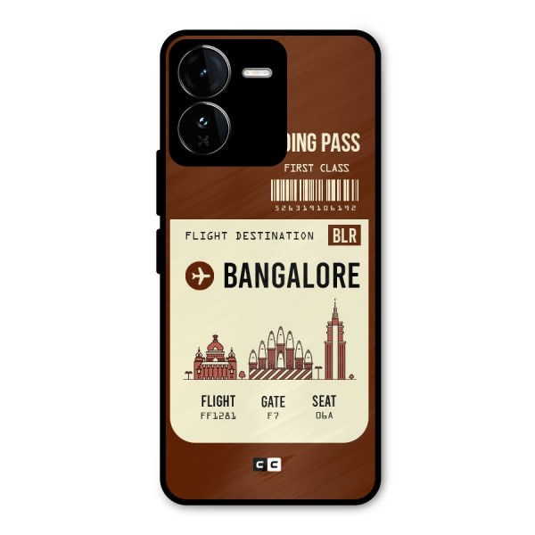Bangalore Boarding Pass Metal Back Case for iQOO Z9