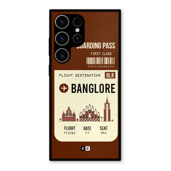 Banglore Boarding Pass Metal Back Case for Galaxy S23 Ultra