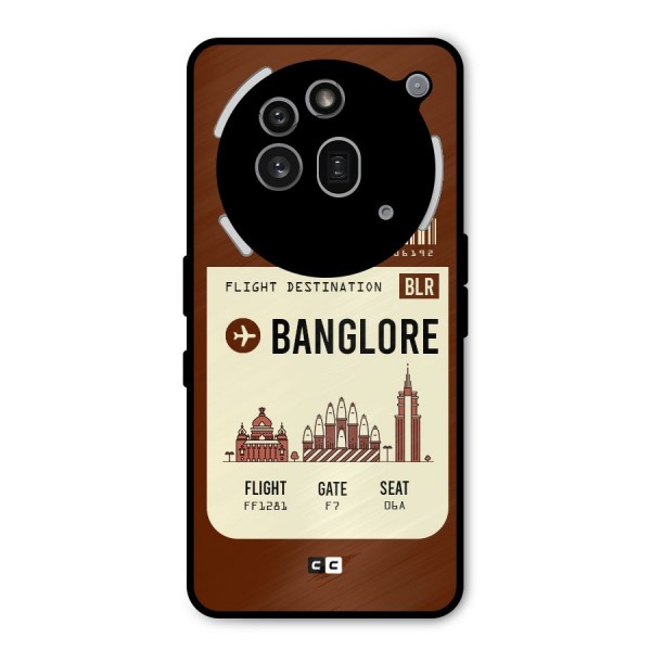 Banglore Boarding Pass Metal Back Case for Nothing Phone 3a Pro