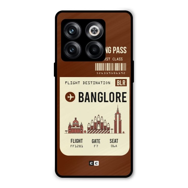 Banglore Boarding Pass Metal Back Case for OnePlus 10T