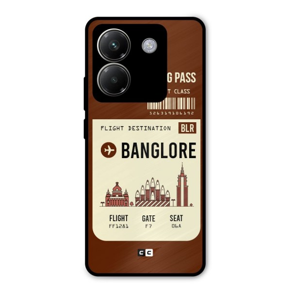 Banglore Boarding Pass Metal Back Case for Poco M7 Pro 5G