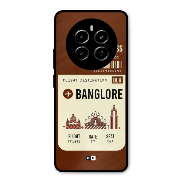 Banglore Boarding Pass Metal Back Case for Realme P1