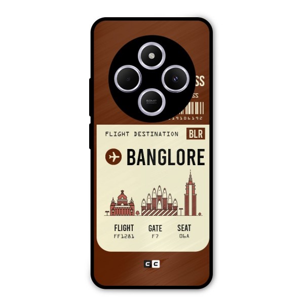Banglore Boarding Pass Metal Back Case for Redmi A4