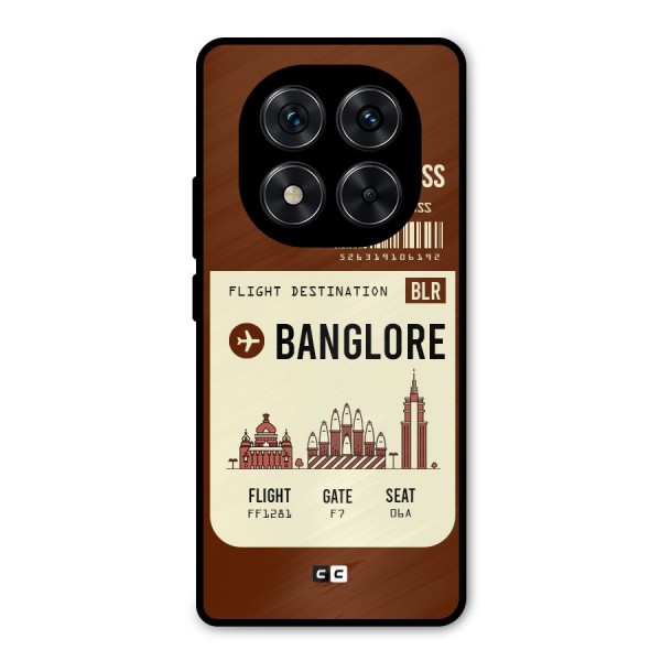 Banglore Boarding Pass Metal Back Case for Redmi Note 14 Pro 5G