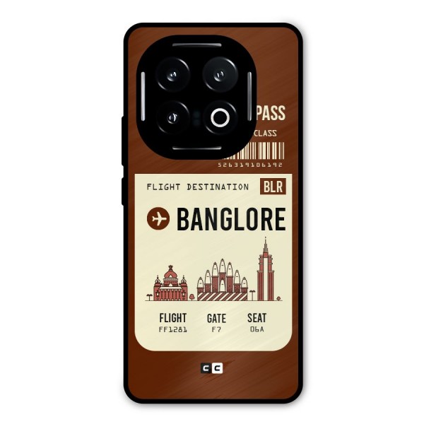 Banglore Boarding Pass Metal Back Case for iQOO 13
