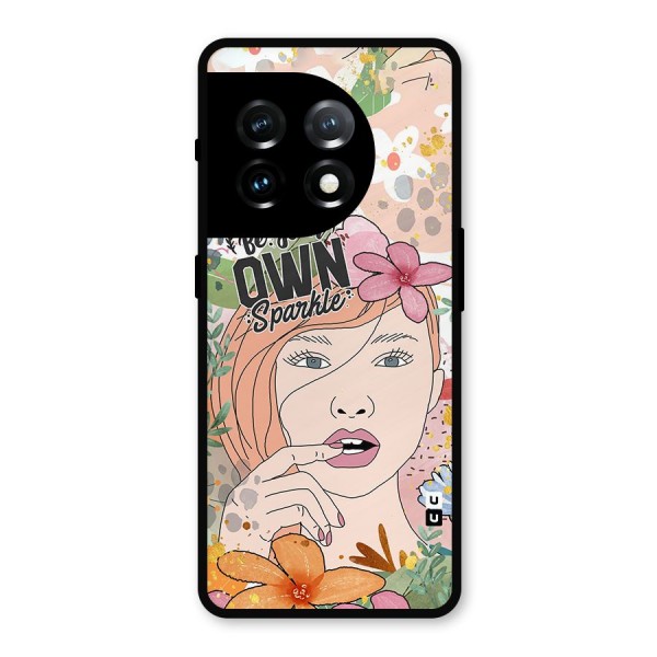 Be Your Own Sparkle Metal Back Case for OnePlus 11