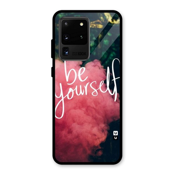 Be Yourself Greens Glass Back Case for Galaxy S20 Ultra