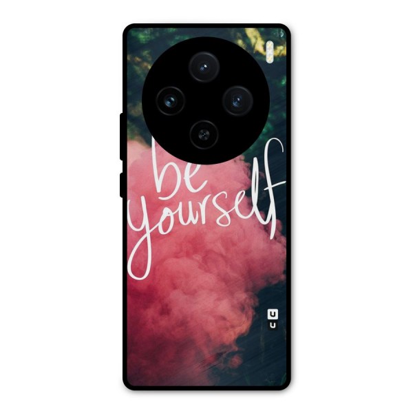Be Yourself Greens Metal Back Case for Vivo X100
