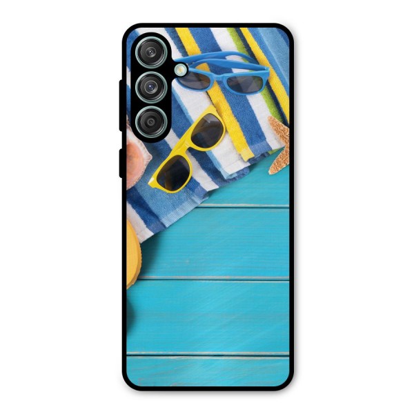 Beach Ready Metal Back Case for Galaxy M55 5G