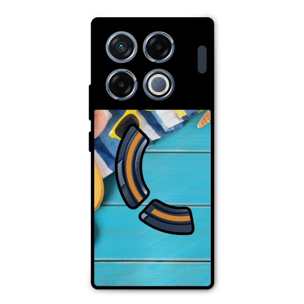 Beach Ready Metal Back Case for Infinix GT 20 Pro