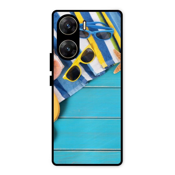 Beach Ready Metal Back Case for Vivo V29e