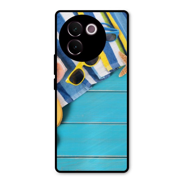 Beach Ready Metal Back Case for Vivo V30e
