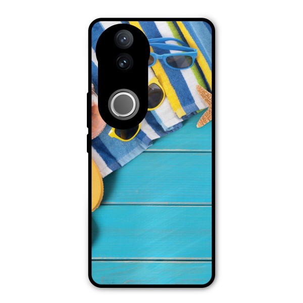 Beach Ready Metal Back Case for Vivo V50e