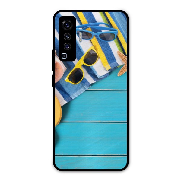 Beach Ready Metal Back Case for Vivo X50