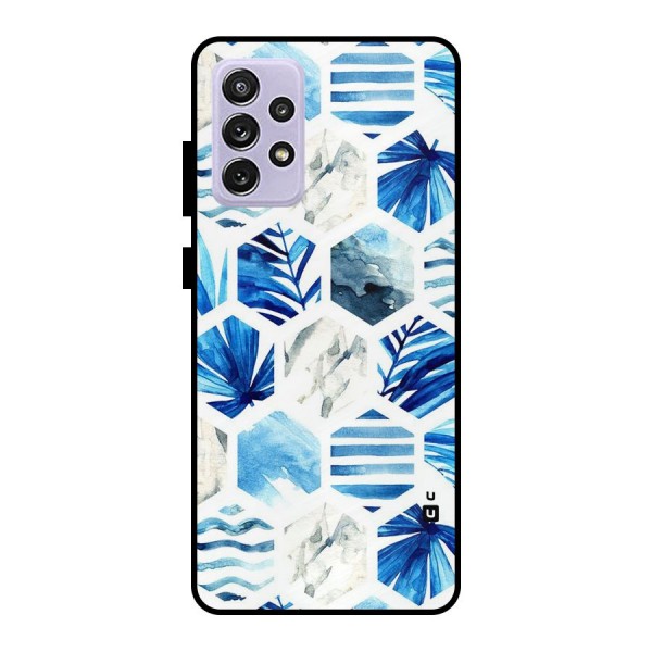 Beach Vibes Pentagon Design Metal Back Case for Galaxy A72