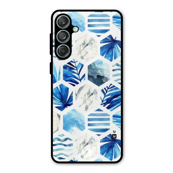 Beach Vibes Pentagon Design Metal Back Case for Galaxy M55 5G